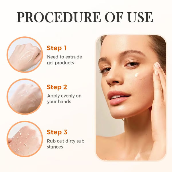 Orange Enzyme Glow Gel Dark Spot & Dead Skin Remover.