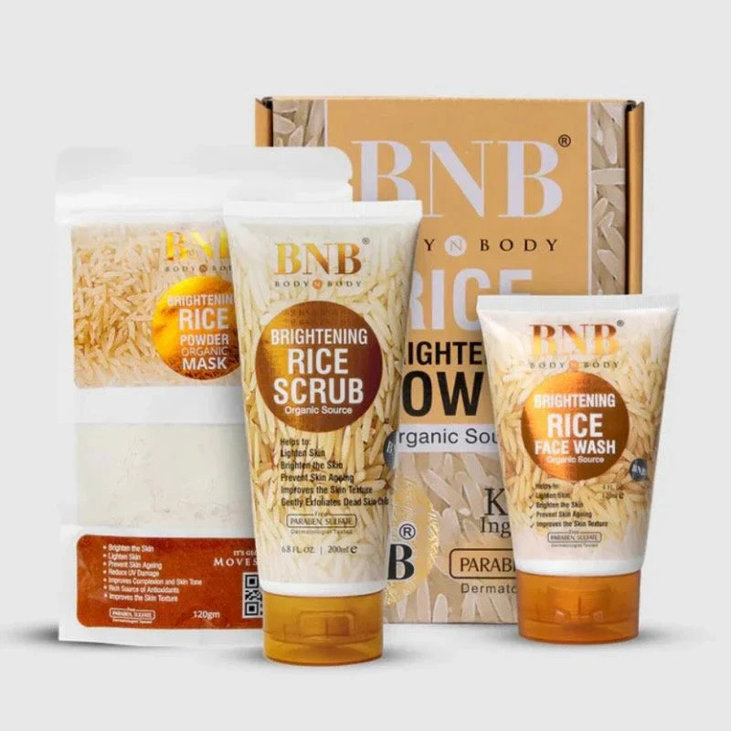 BNB Rice Extract Bright & GLow Kit For Bright & Glowing Skin